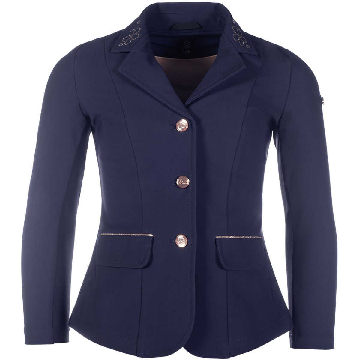 HKM Chaqueta de Competición Flora Niños Azul oscuro