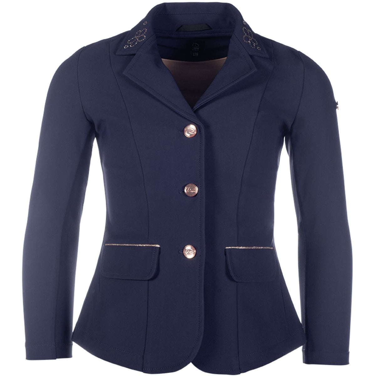 HKM Chaqueta de Competición Flora Niños Azul oscuro
