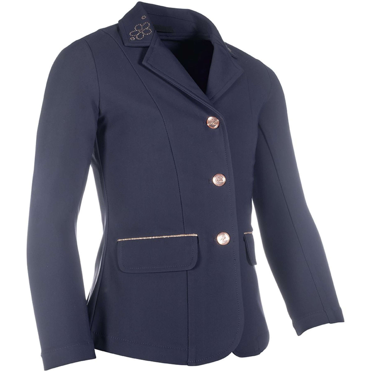 HKM Chaqueta de Competición Flora Niños Azul oscuro