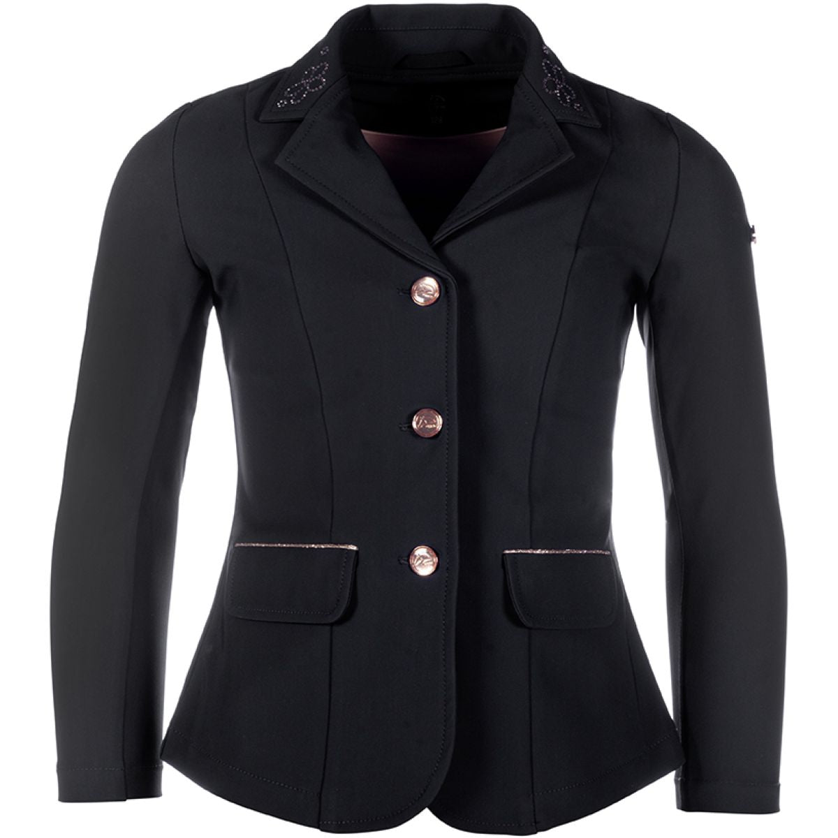 HKM Chaqueta de Competición Flora Niños Negro