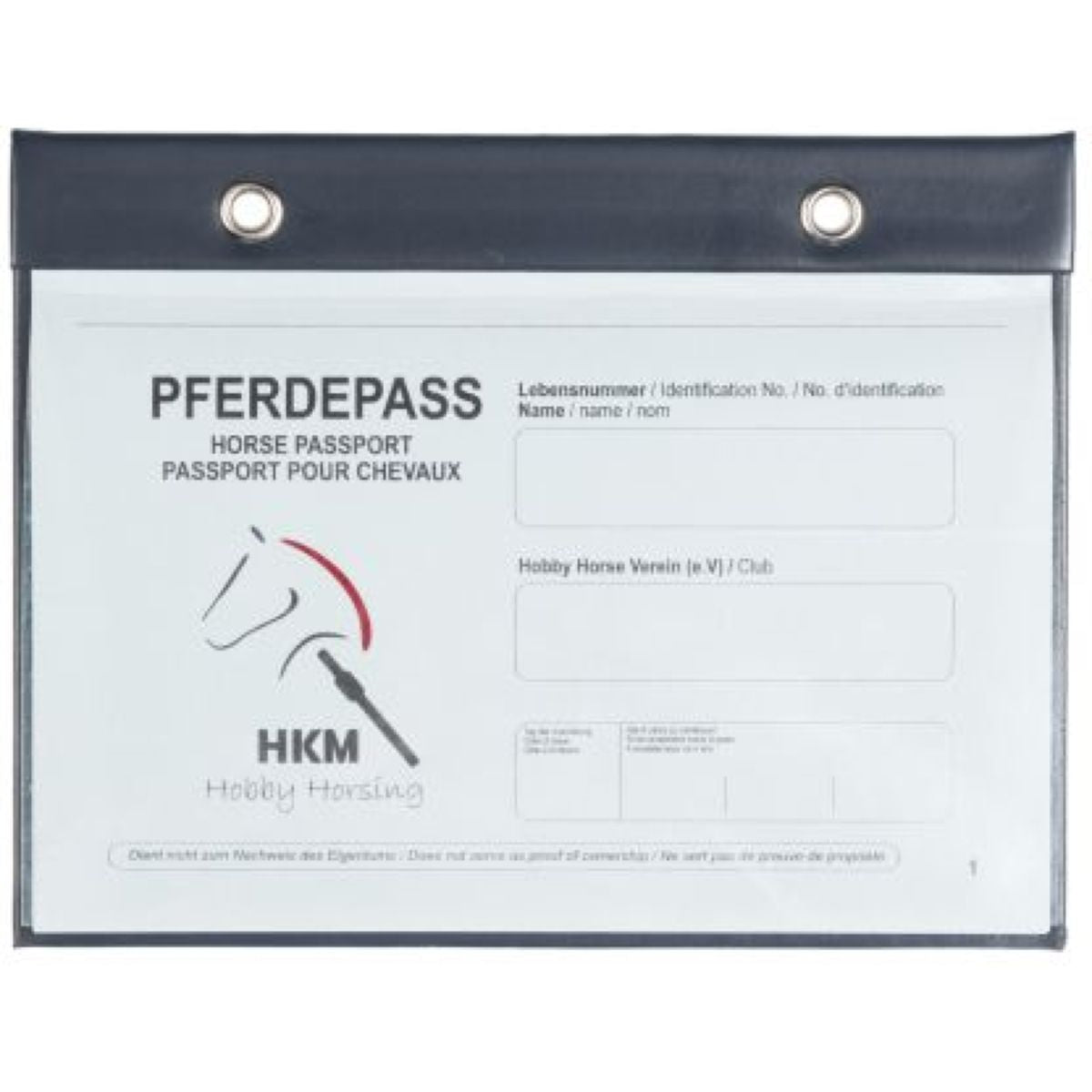 HKM Portapasaporte Hobby Horsing Azul oscuro