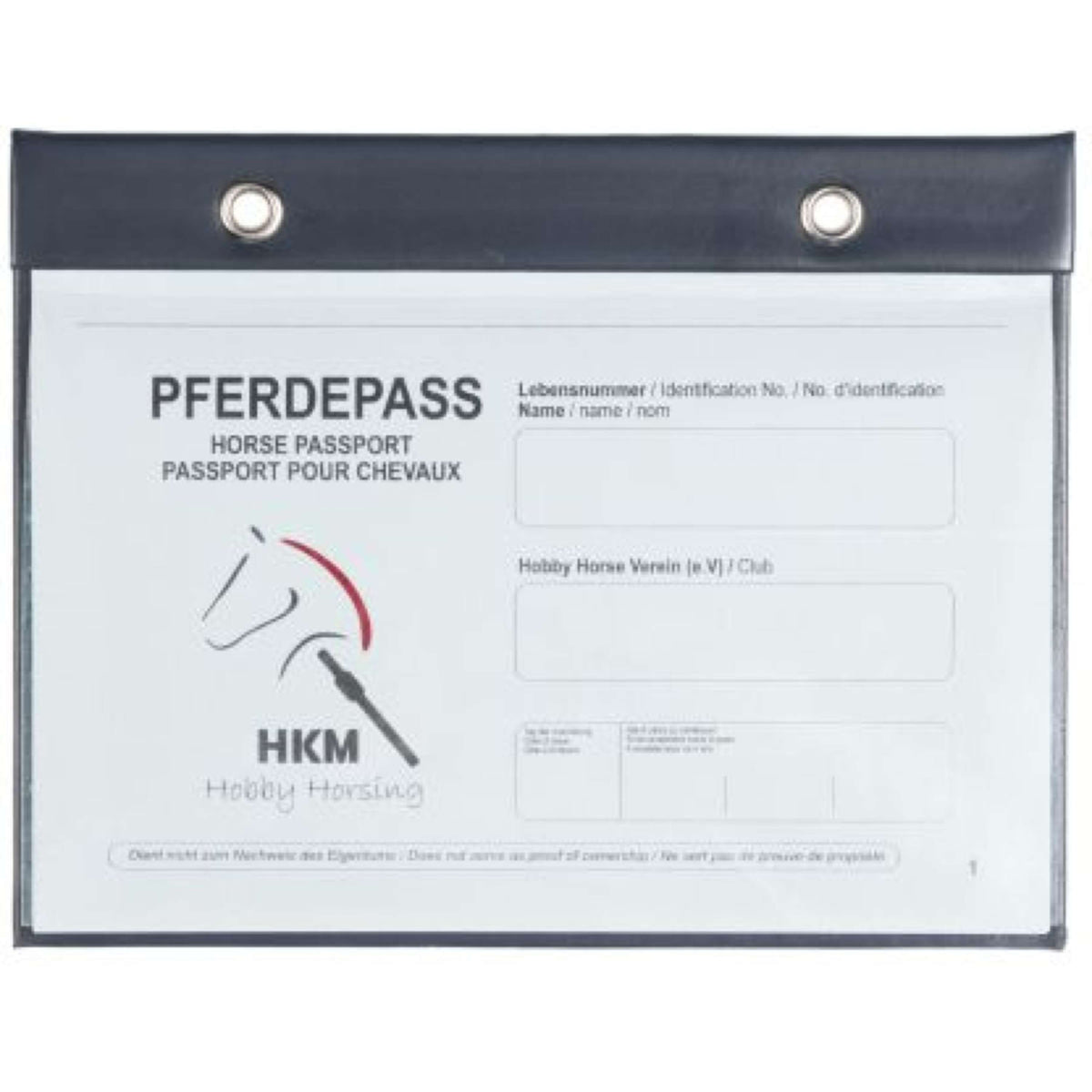 HKM Portapasaporte Hobby Horsing Azul oscuro
