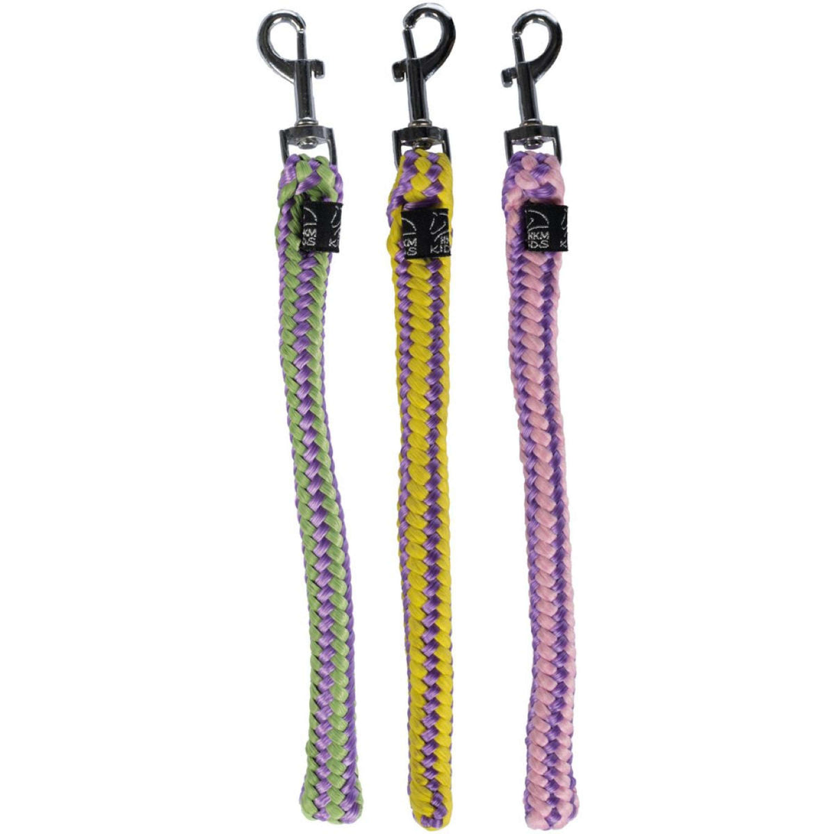 HKM Poni de Peluche Cuerda de guía Verde<>Amarillo<>Rosa