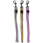 HKM Poni de Peluche Cuerda de guía Verde<>Amarillo<>Rosa
