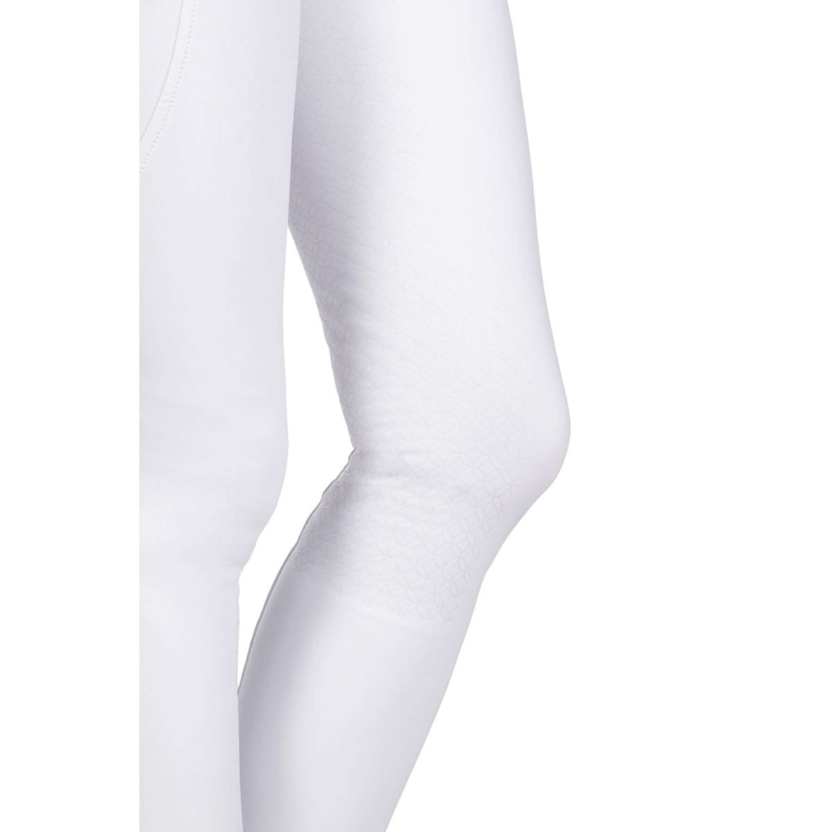 HKM Legging de Equitación Lisa Full Grip Blanco