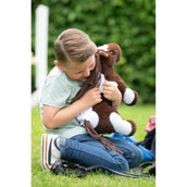 HKM Poni de Peluche Pinto Marron Blanco