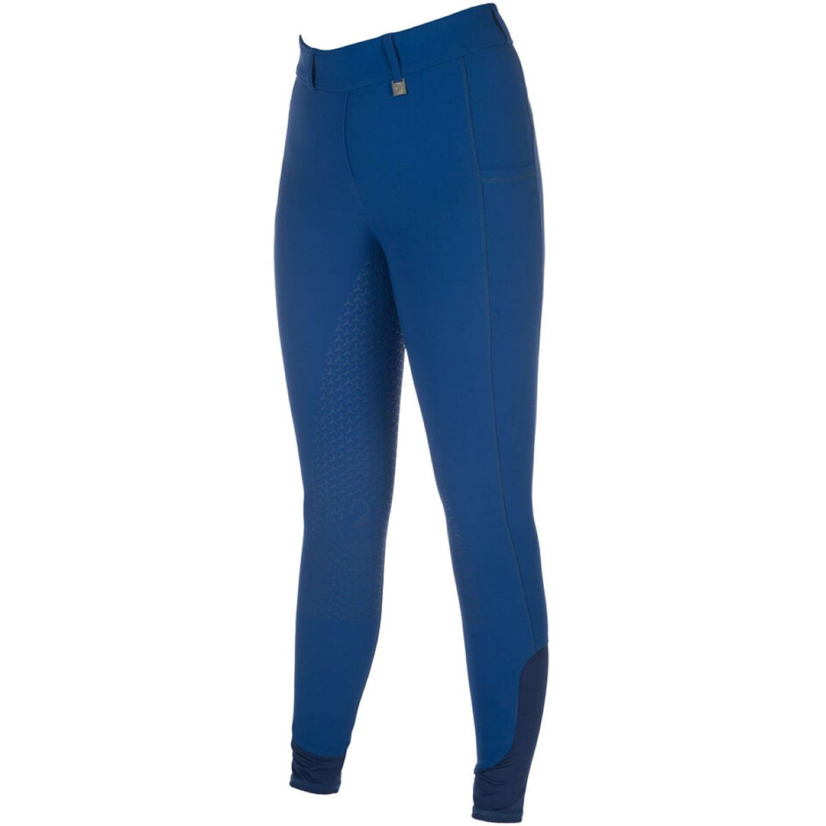 HKM Legging de Equitación Amalfi Full Grip Azul real