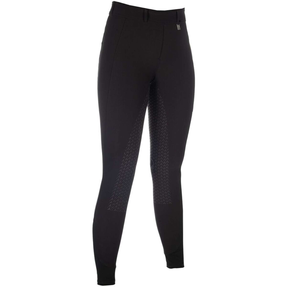 HKM Legging de Equitación Amalfi Full Grip Negro