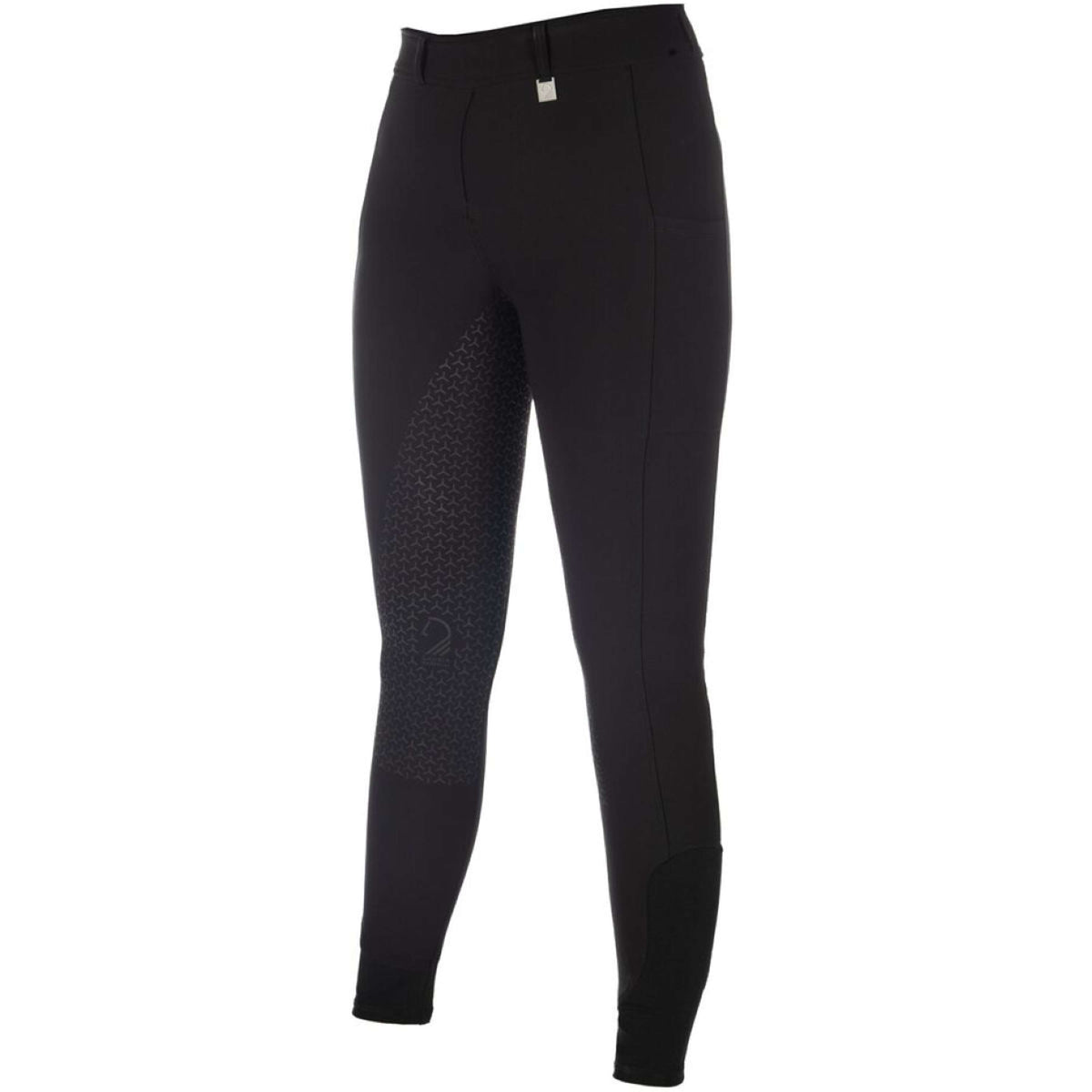 HKM Legging de Equitación Amalfi Full Grip Negro