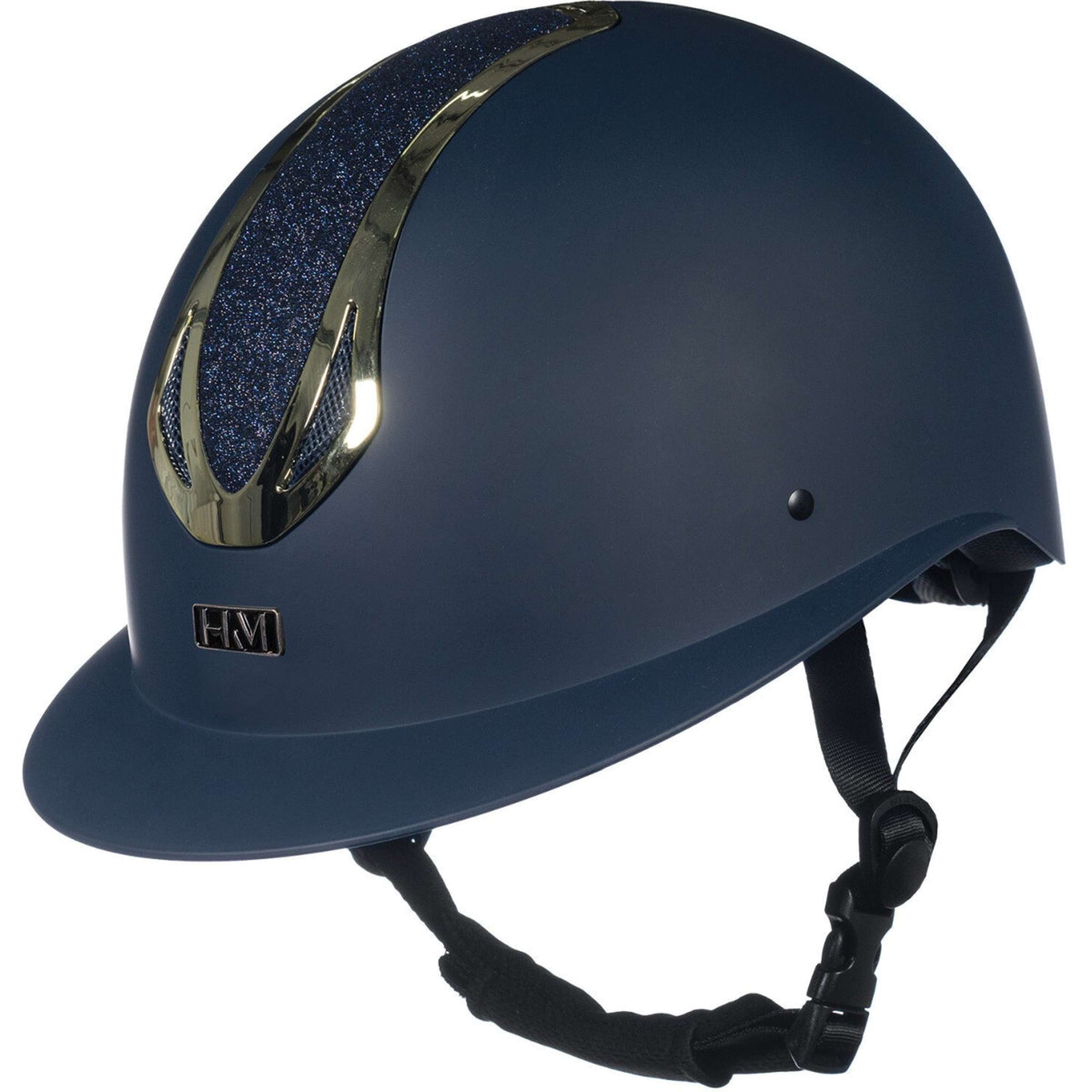 HKM Casco Illusion Azul oscuro/Oro
