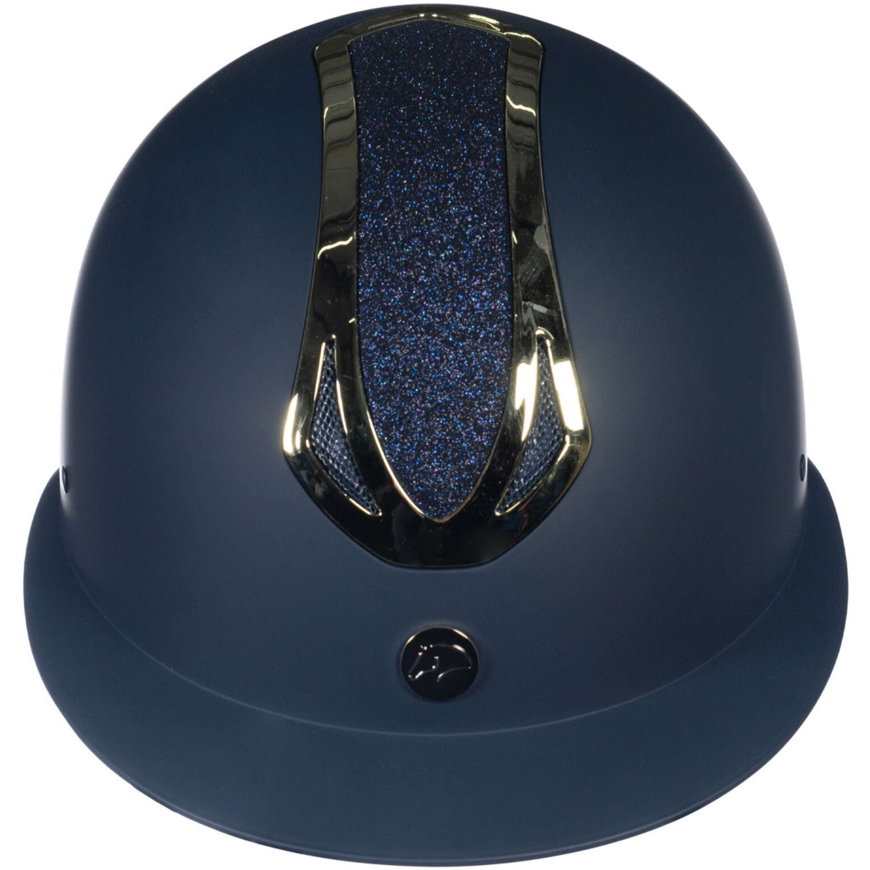 HKM Casco Illusion Azul oscuro/Oro