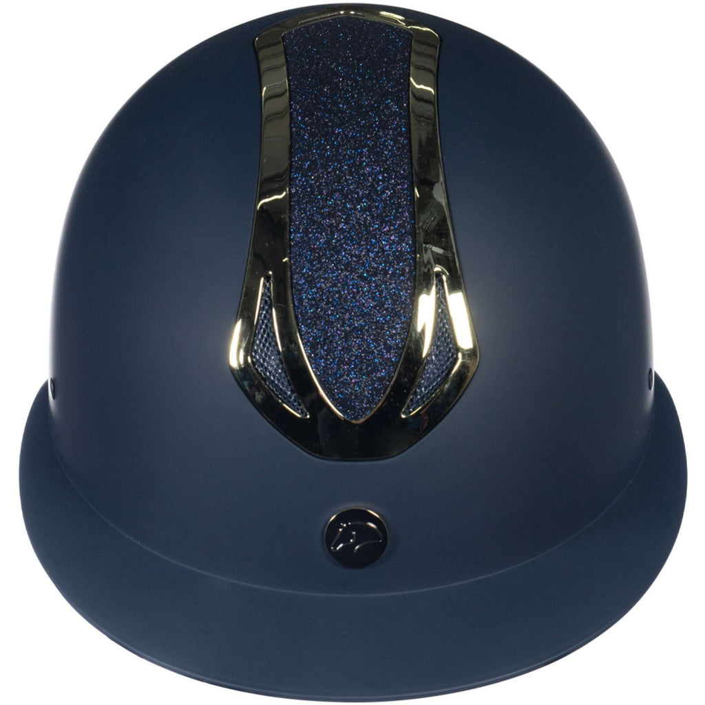 HKM Casco Illusion Azul oscuro/Oro