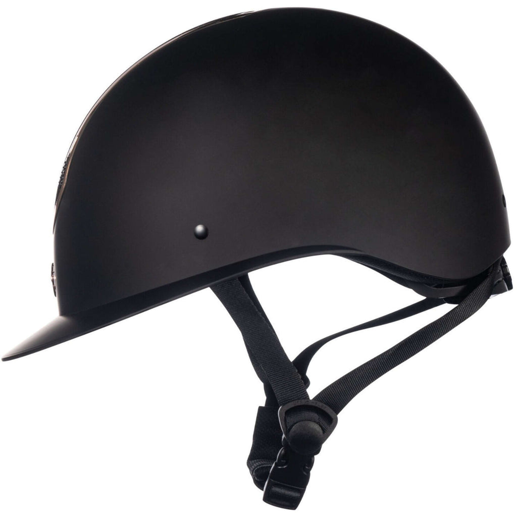 HKM Casco Illusion Negro/Oro rosa