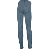 HKM Legging de Equitación Pony Dream II Full Grip Azul Humo