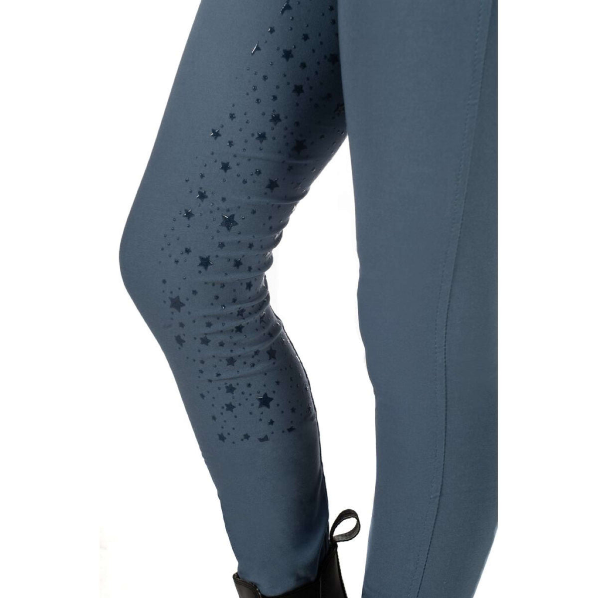 HKM Legging de Equitación Pony Dream II Full Grip Azul Humo