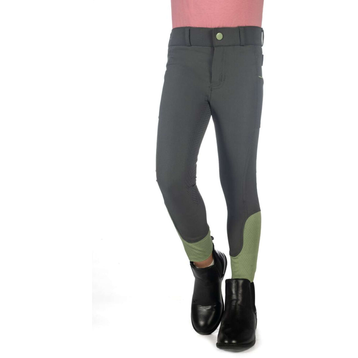 HKM Pantalones Claire Full Grip Grisverde