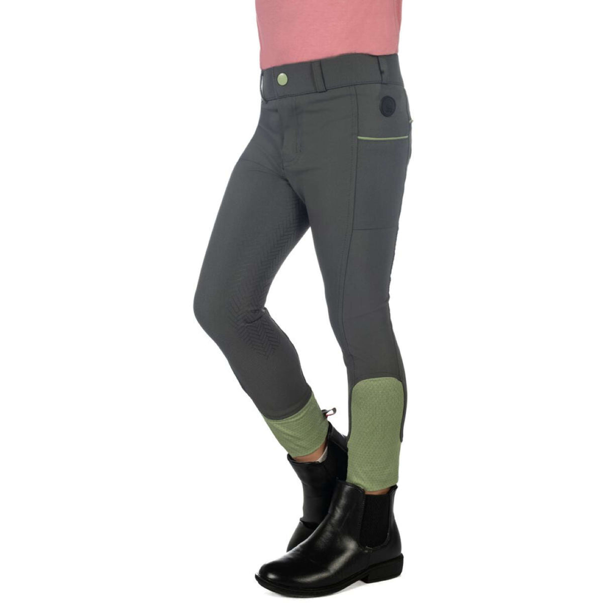 HKM Pantalones Claire Full Grip Grisverde
