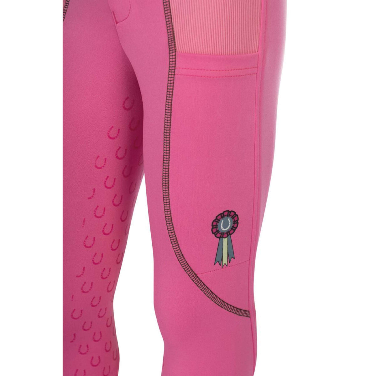 HKM Legging de Equitación Claire Full Grip Rosa