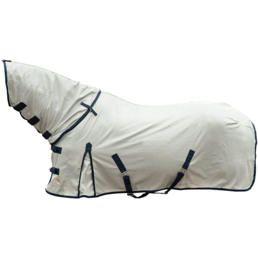 HKM Manta Antimoscas Rain II Cuello Desmontable Gris