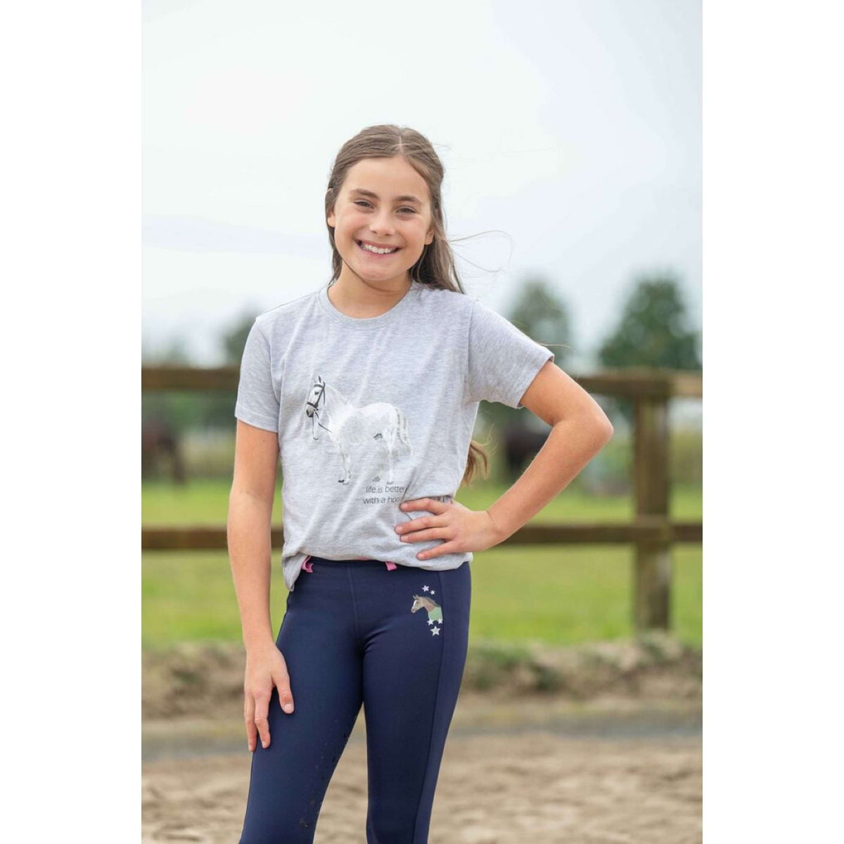 HKM T-Shirt Sparkle Gris Melange