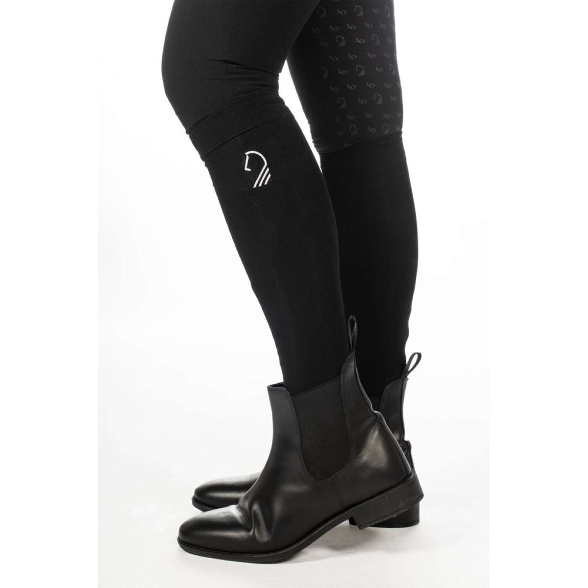 HKM Calcetines de Equitación Amalfi Negro