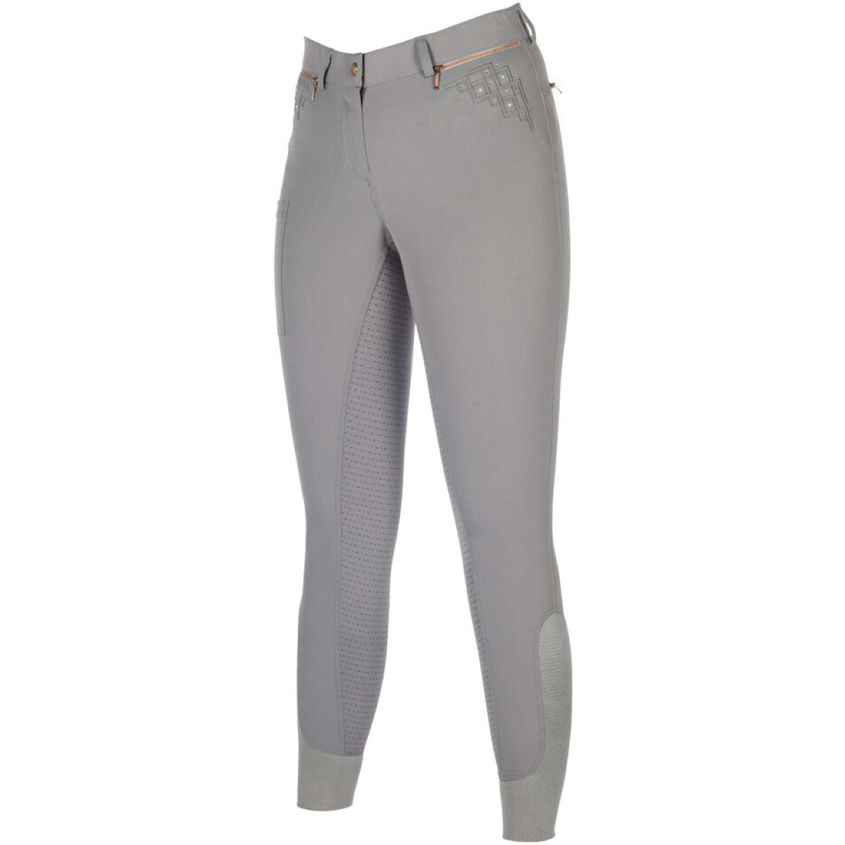HKM Pantalones Rosegold Sparkle Full Grip Gris/Oro Rosa