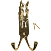 HKM Colgador de Bridas Cabeza de Caballo Messing