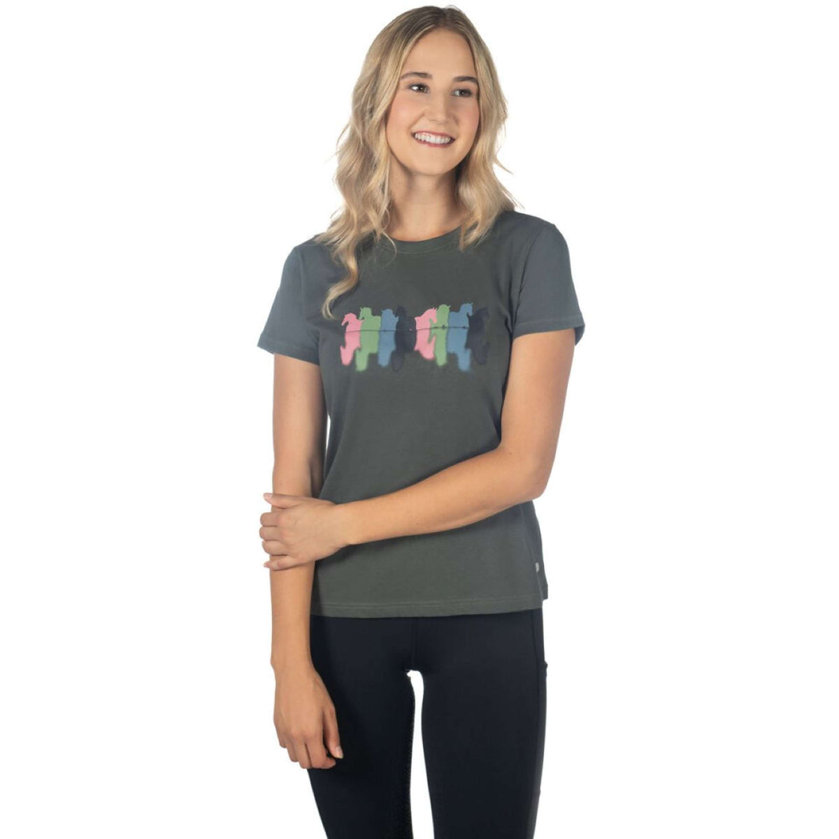 HKM T-Shirt Mirror Grisverde