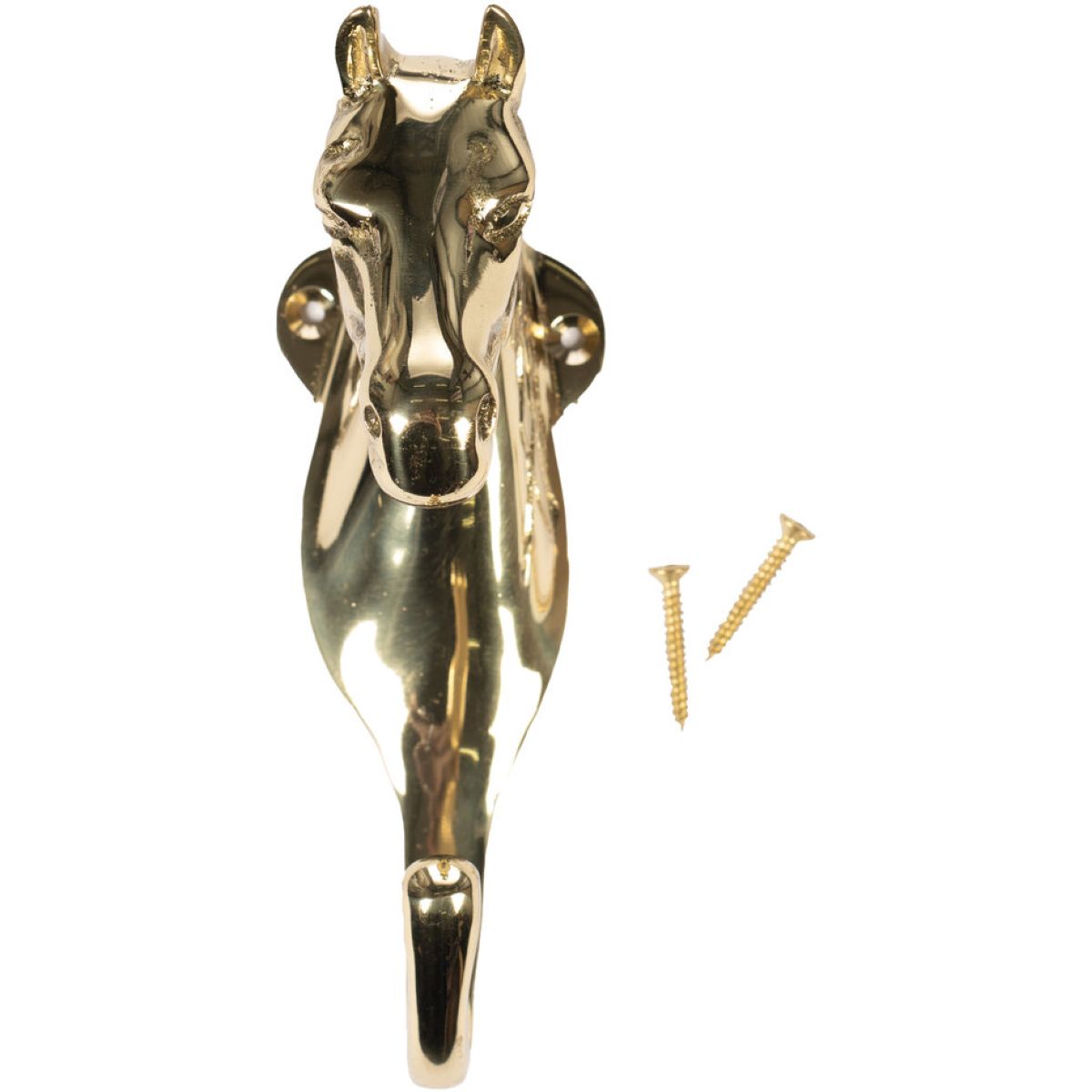 HKM Colgador de Bridas Cabeza de Caballo Messing