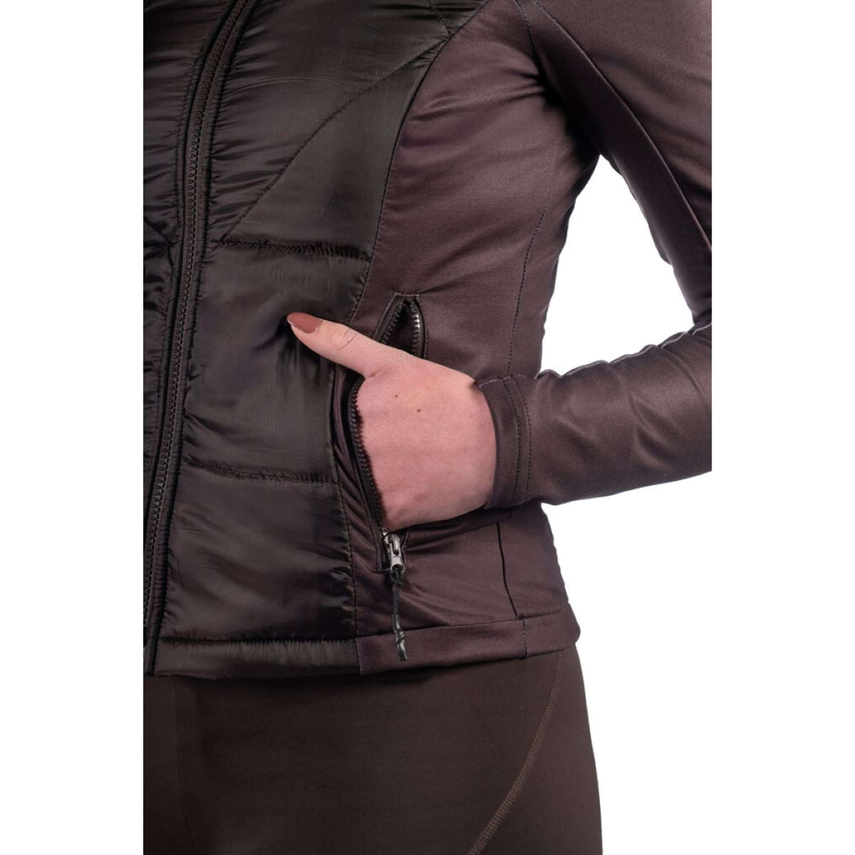 HKM Sudadera con capucha y cremallera Prag II Marron oscuro