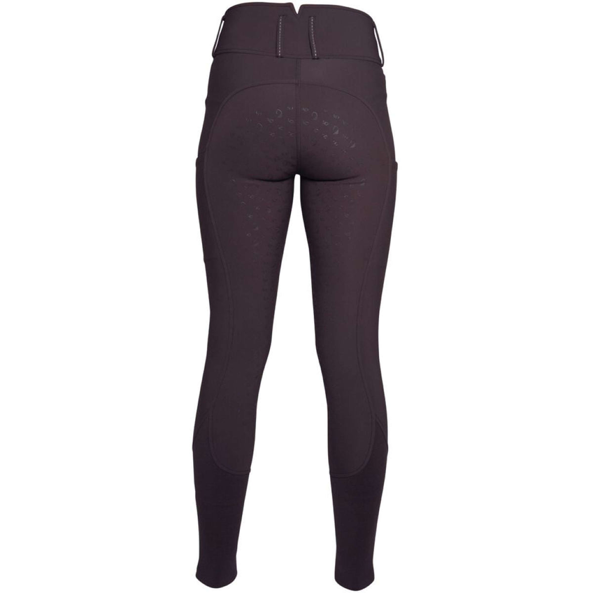 HKM Pantalón de Equitación Arezzo Full Grip Marron oscuro