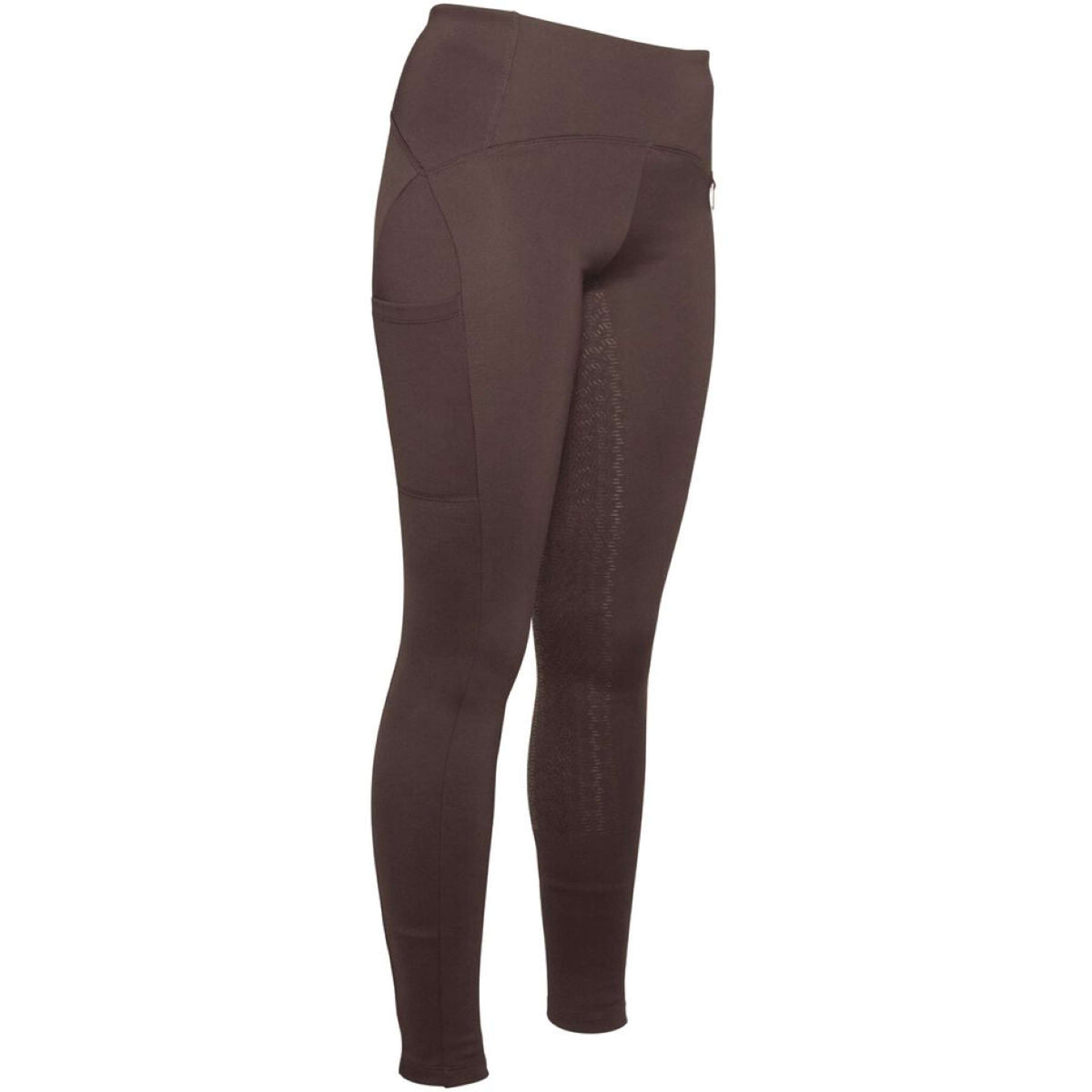 HKM Legging de Equitación Arezzo Full Grip Marron oscuro