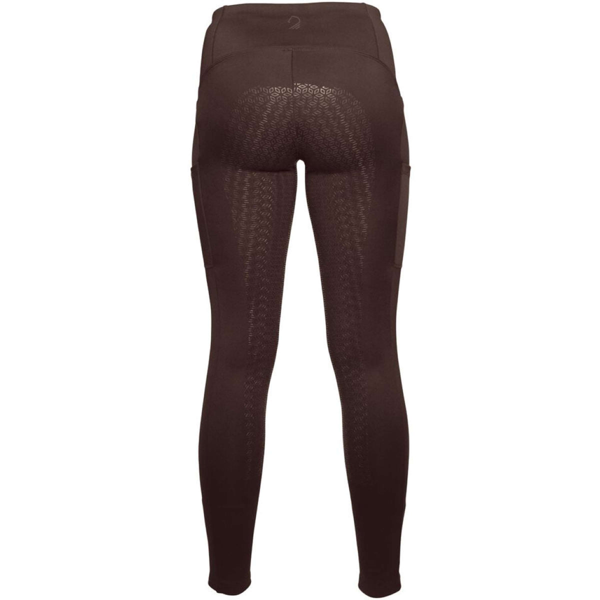 HKM Legging de Equitación Arezzo Full Grip Marron oscuro