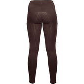 HKM Legging de Equitación Arezzo Full Grip Marron oscuro