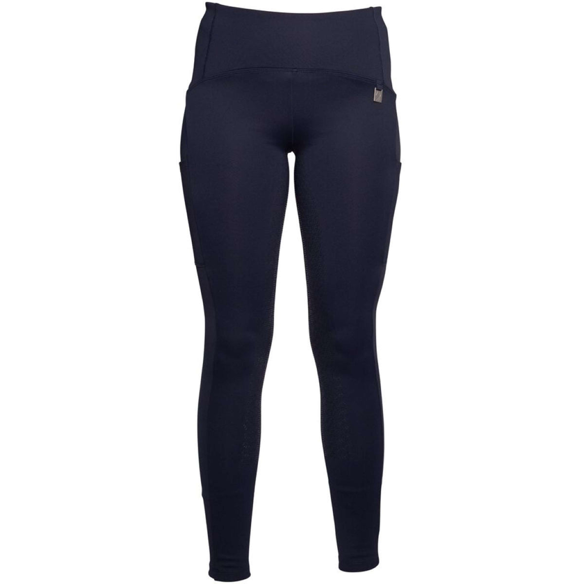 HKM Legging de Equitación Arezzo Full Grip Azul oscuro