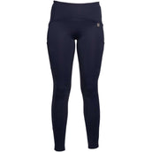 HKM Legging de Equitación Arezzo Full Grip Azul oscuro
