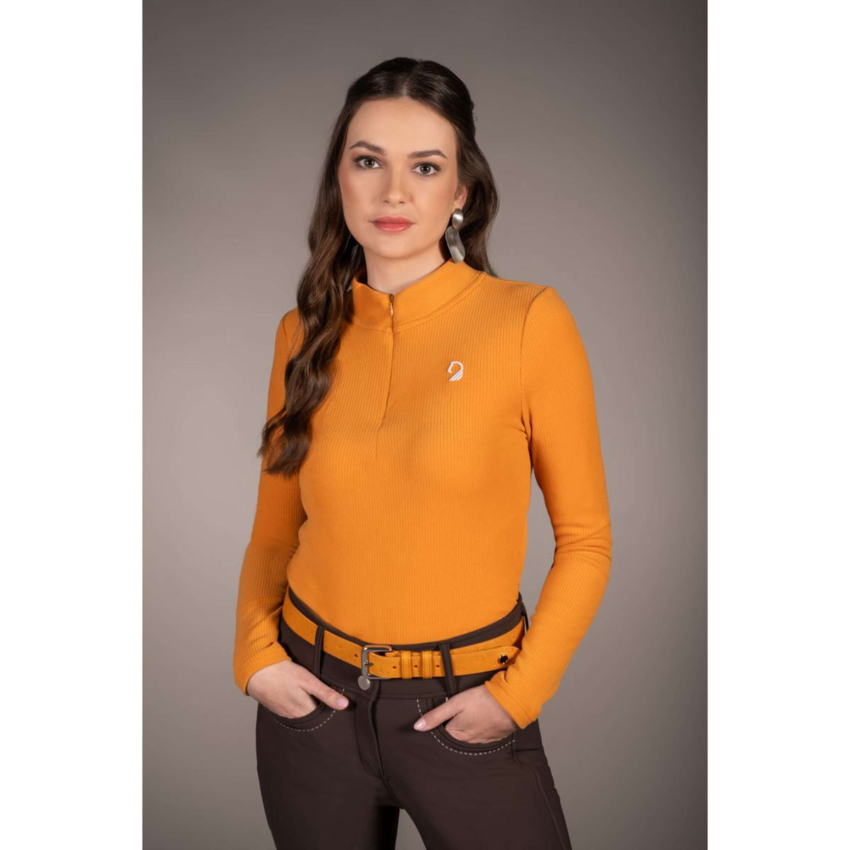 HKM Shirt Arezzo Soft Mangas Largas Mostaza