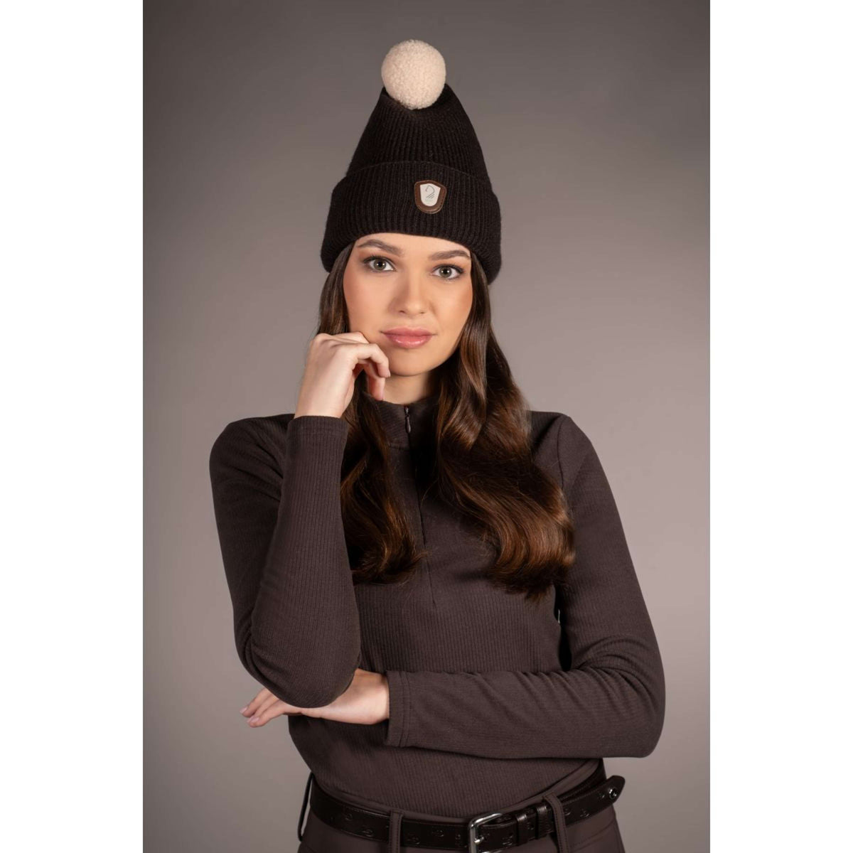 HKM Gorro Arezzo Marron oscuro