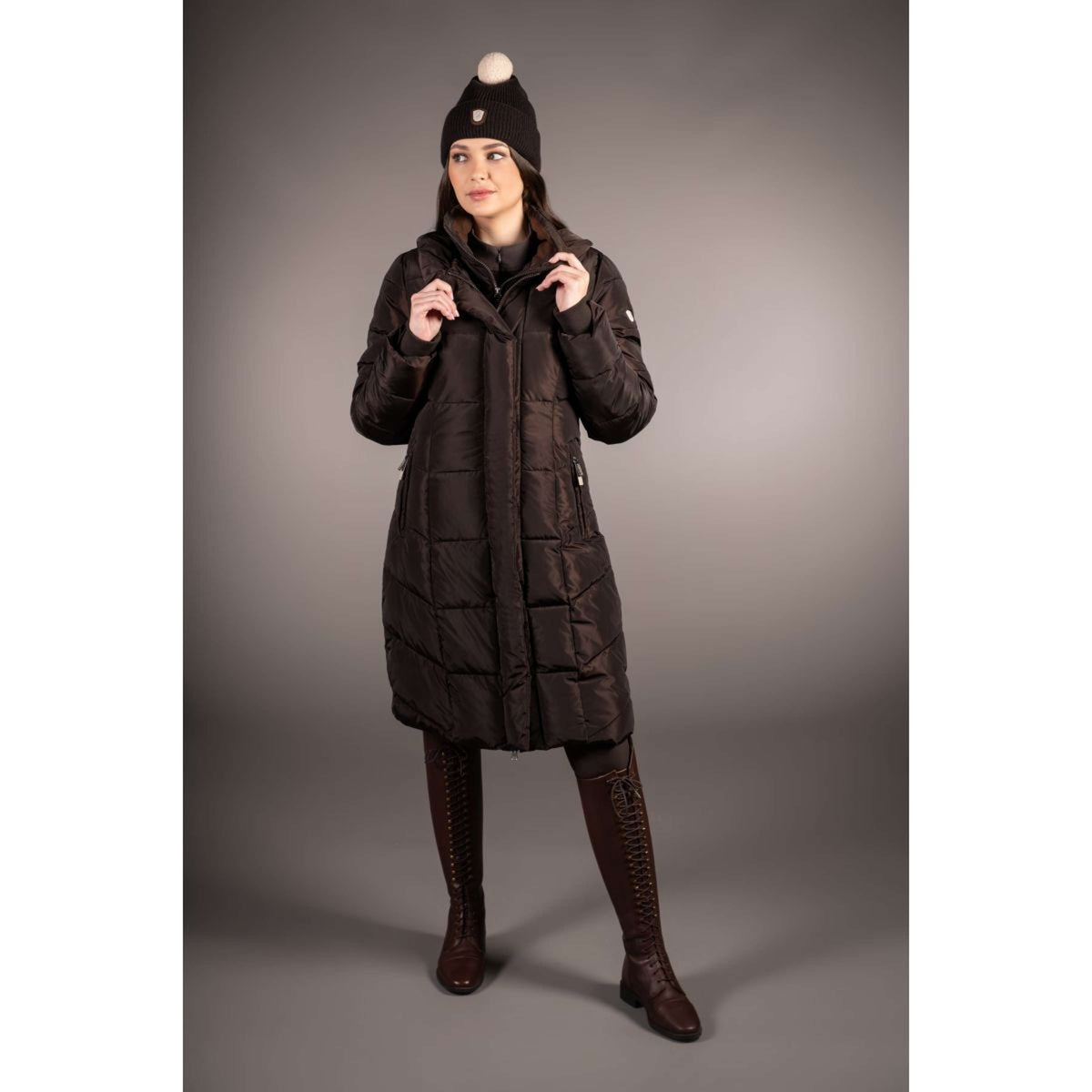 HKM Gorro Arezzo Marron oscuro