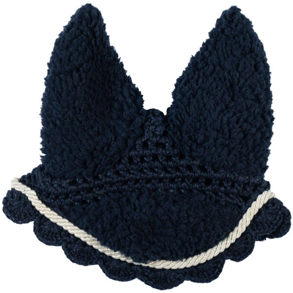 HKM Hobby Horsing Bonete para Orejas Teddy Azul oscuro