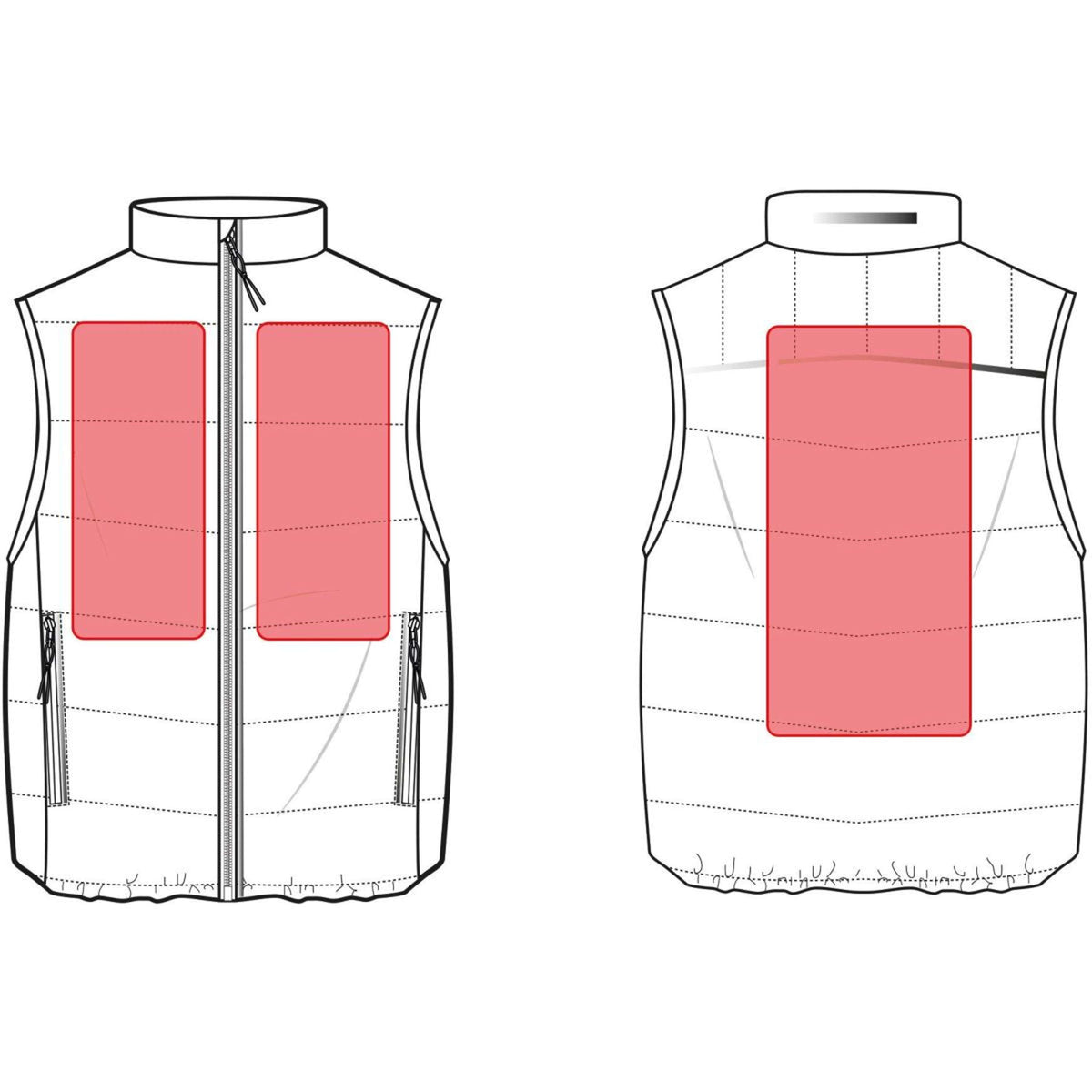 HKM Chaleco Cuddle Calentado Negro