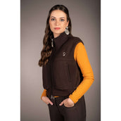 HKM Chaleco Arezzo Teddy Marron oscuro