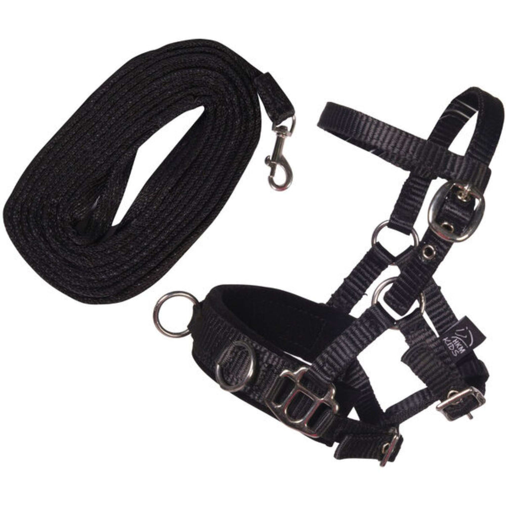 HKM Hobby Horsing kit de trabajo a la cuerda Negro
