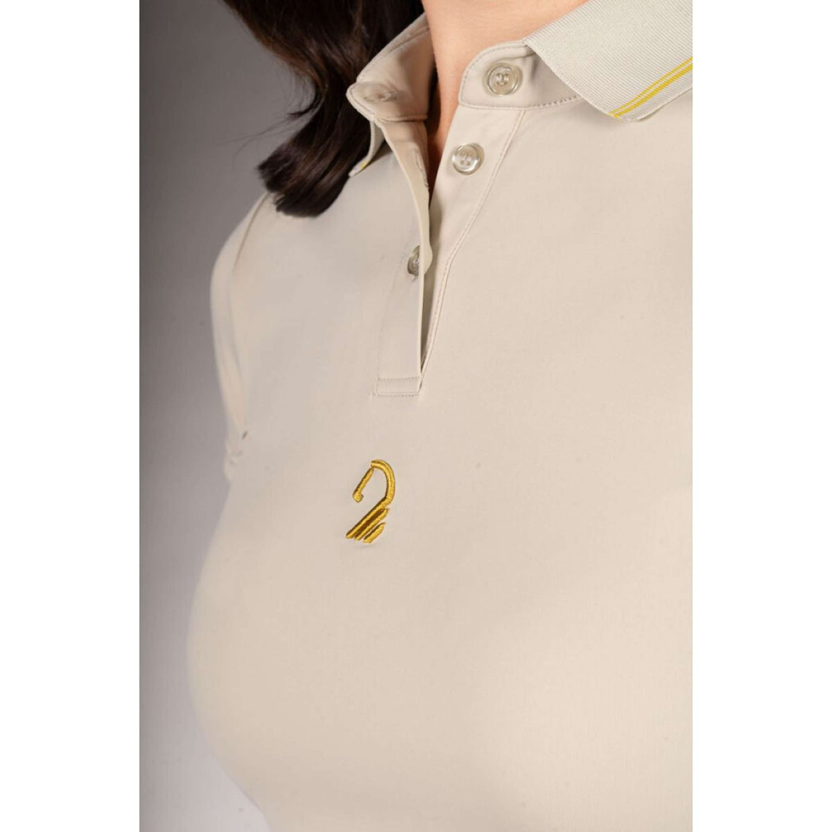 Lauria Garrelli Poloshirt Limone Gris/Beige