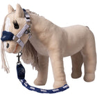 HKM Juego de Cabestro Cuddle Horse Gris/Azul