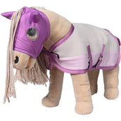 HKM Máscara para Moscas Cuddle Horse Rosa claro