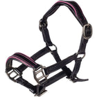 HKM Hobby Horsing Cabestro de cuero Negro/Rosa