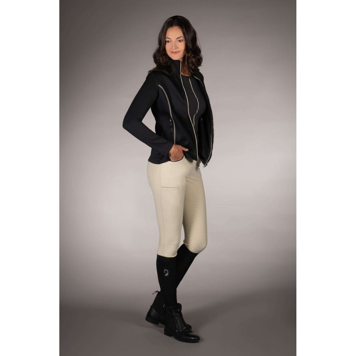 Lauria Garrelli Chaleco Polar Limone Negro