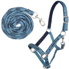 HKM Juego de Cabestro Crystal Forro Suave Petrol/marino