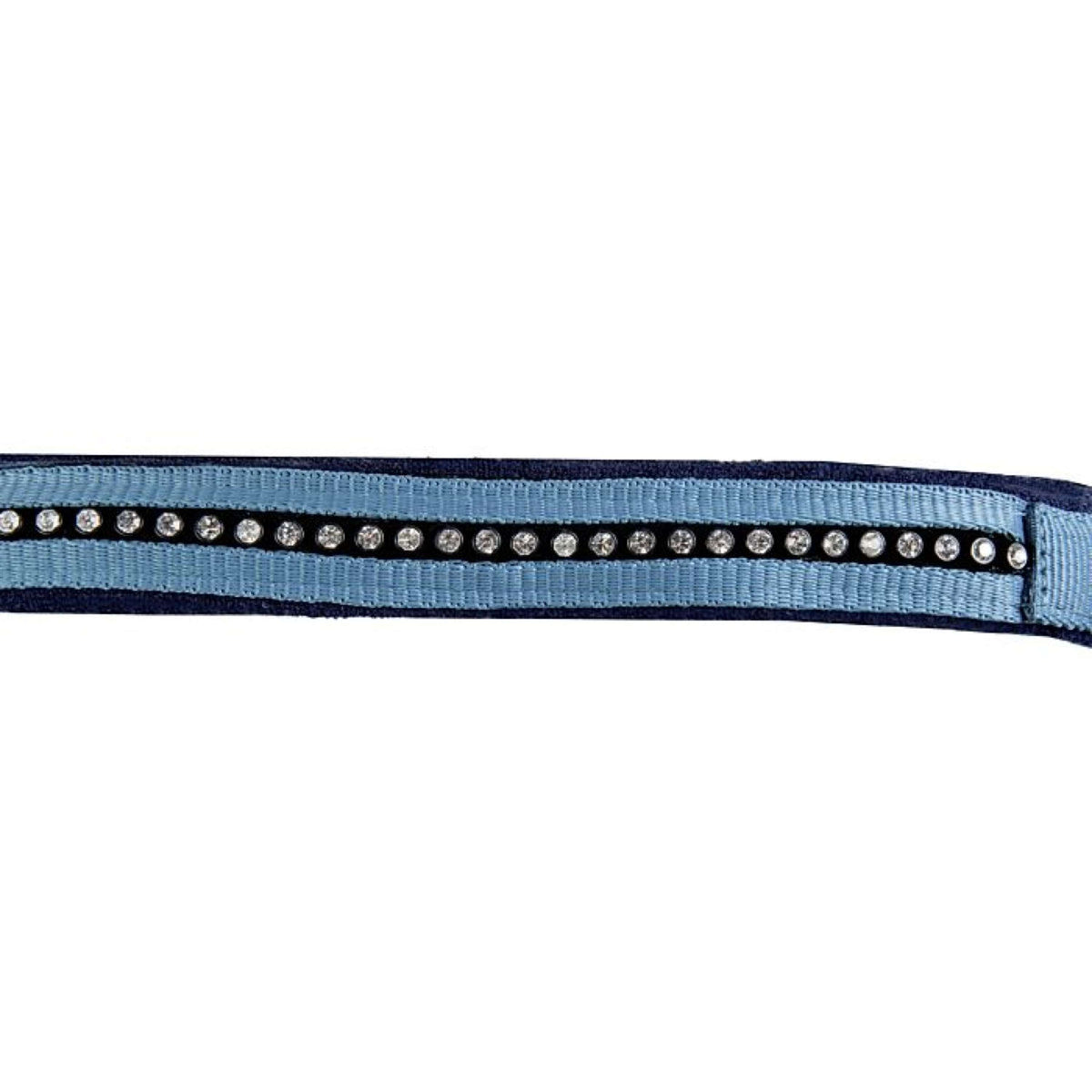 HKM Juego de Cabestro Crystal Forro Suave Petrol/marino